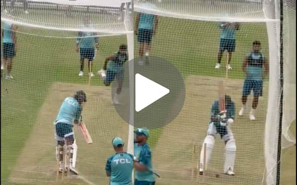 [Watch] Babar Azam Loses His Wicket Vs Young Pakistan Pacer In Nets; Ex-Skipper Gets Frustrated